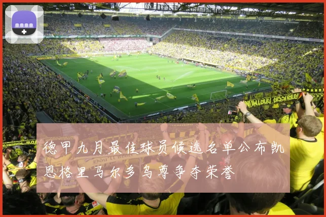 德甲九月最佳球员候选名单公布凯恩格里马尔多乌尊争夺荣誉